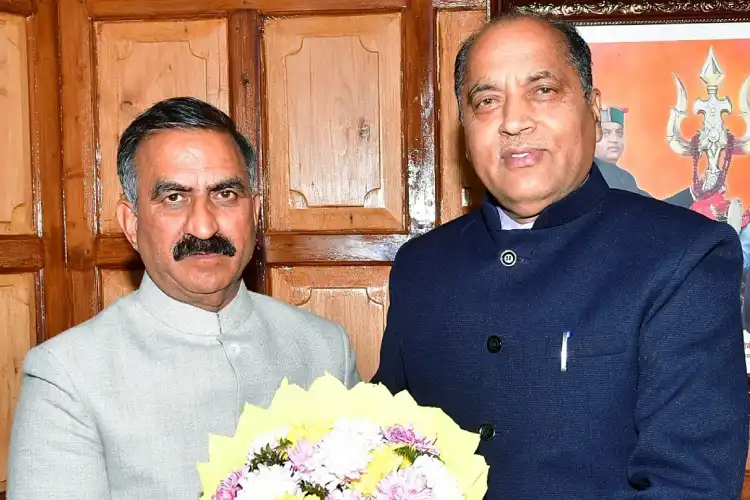 Governor Jai Ram Thakur and, Sukhwinder Singh Sukhu
