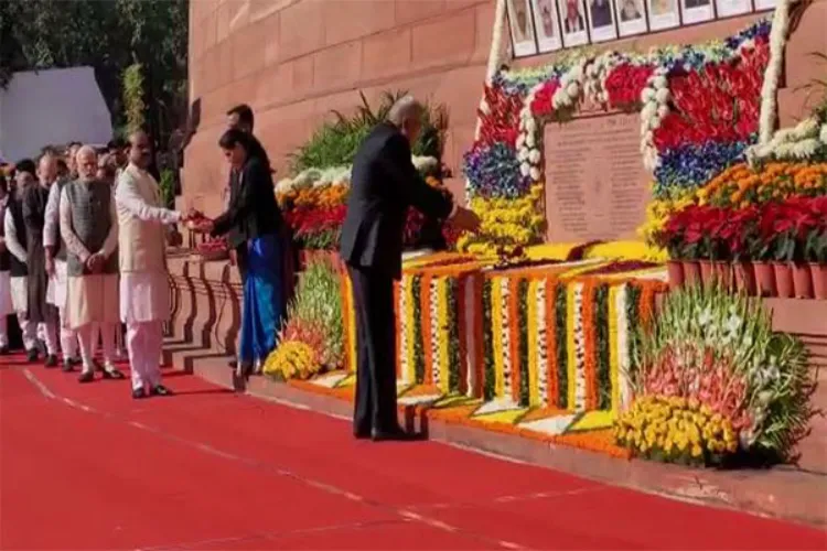 Vice President Jagdeep Dhankar pays tribute to security personnel who lost their lives in the 2001 Parliament attack