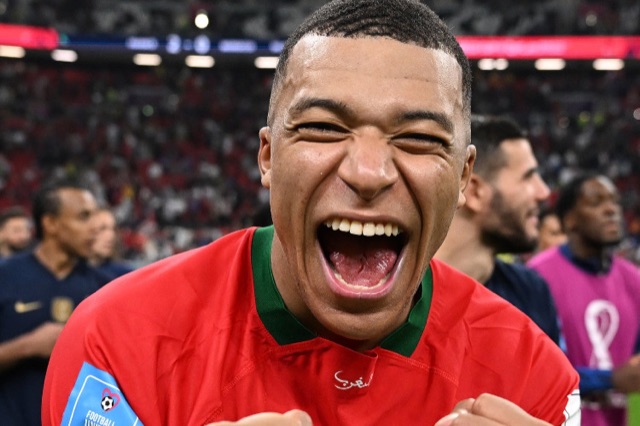 Mbappe after winning the semifinal