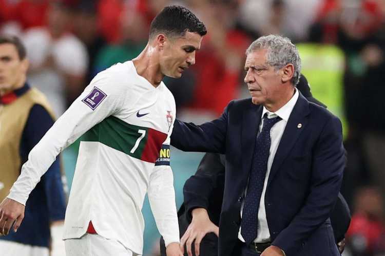 Fernando Santos with Cristiano Ronaldo 