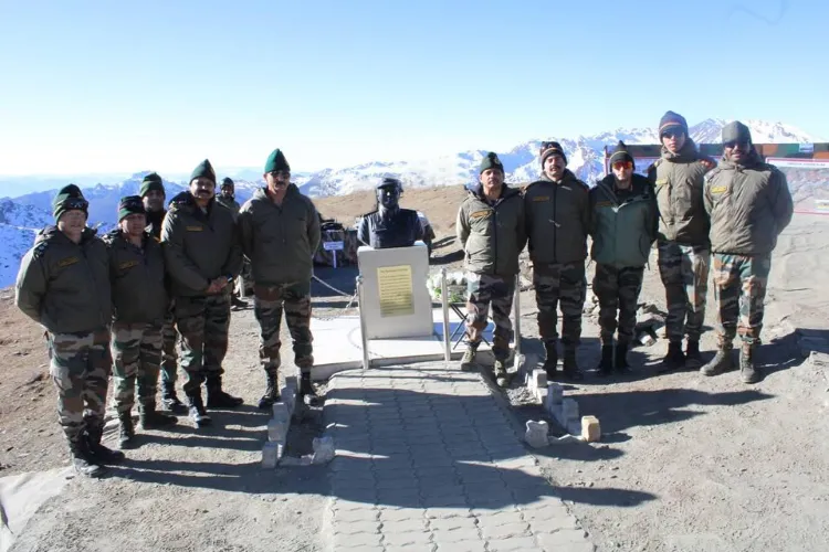  Lt Gen D.S. Rana inaugurated the bust of Major 'Bob' Khathing at Yangtse