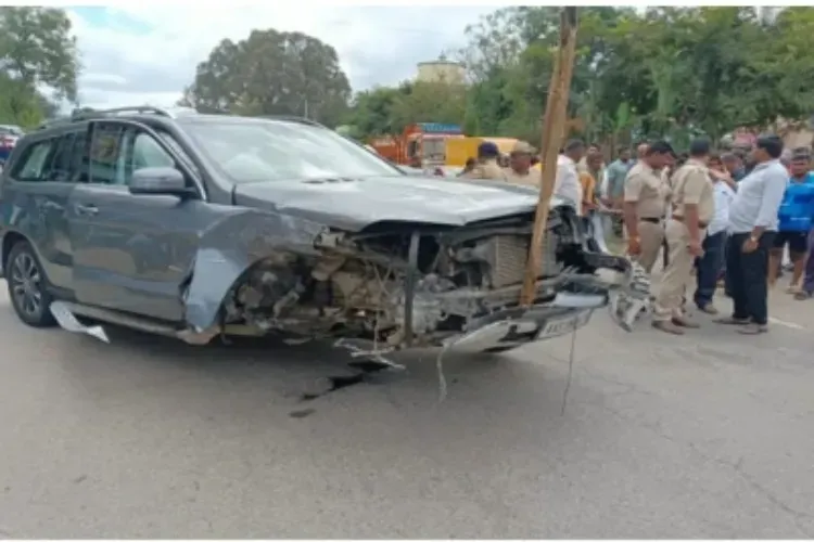 The state of the car after the accident