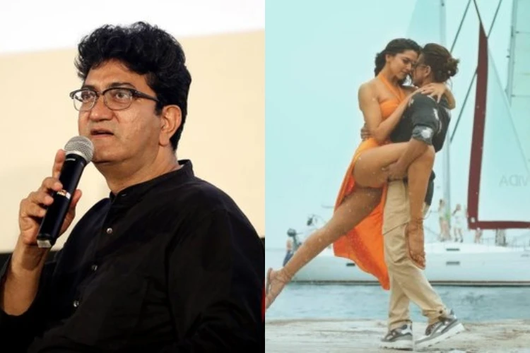 Prasoon Joshi, A scene from Pathan movie song Besharam
