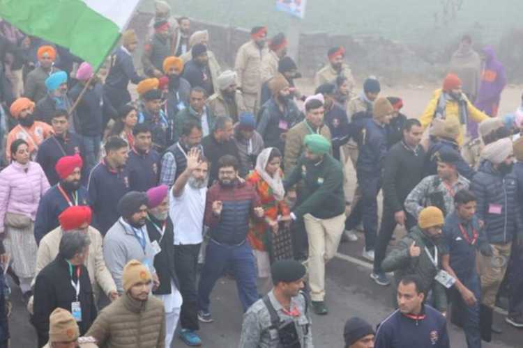 Rahul Gandhi during the Bharat Jodo Yatra
