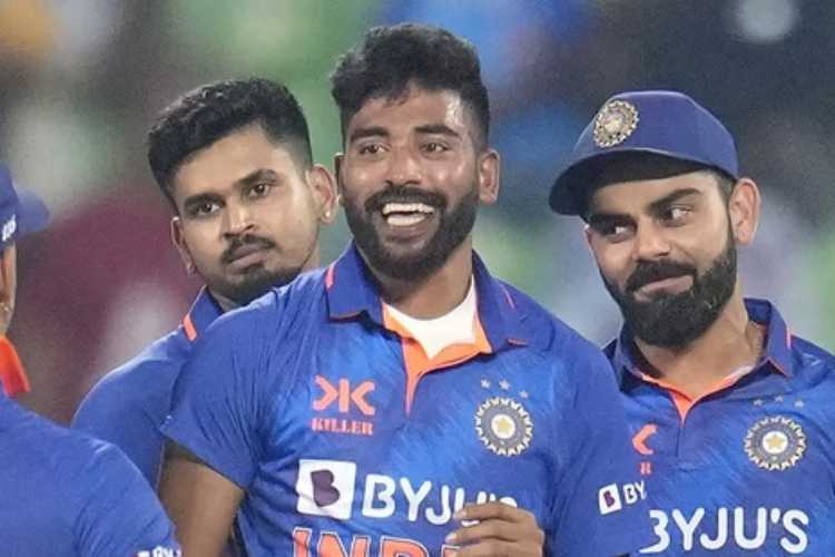 Mohammad Siraj was the pick of the Indian bowlers with a four-wicket haul