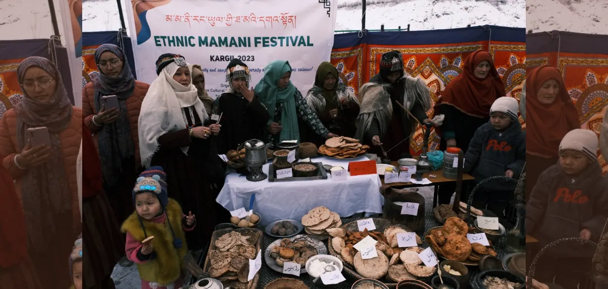 Women participating in the Mamani Food Festival of Kargil