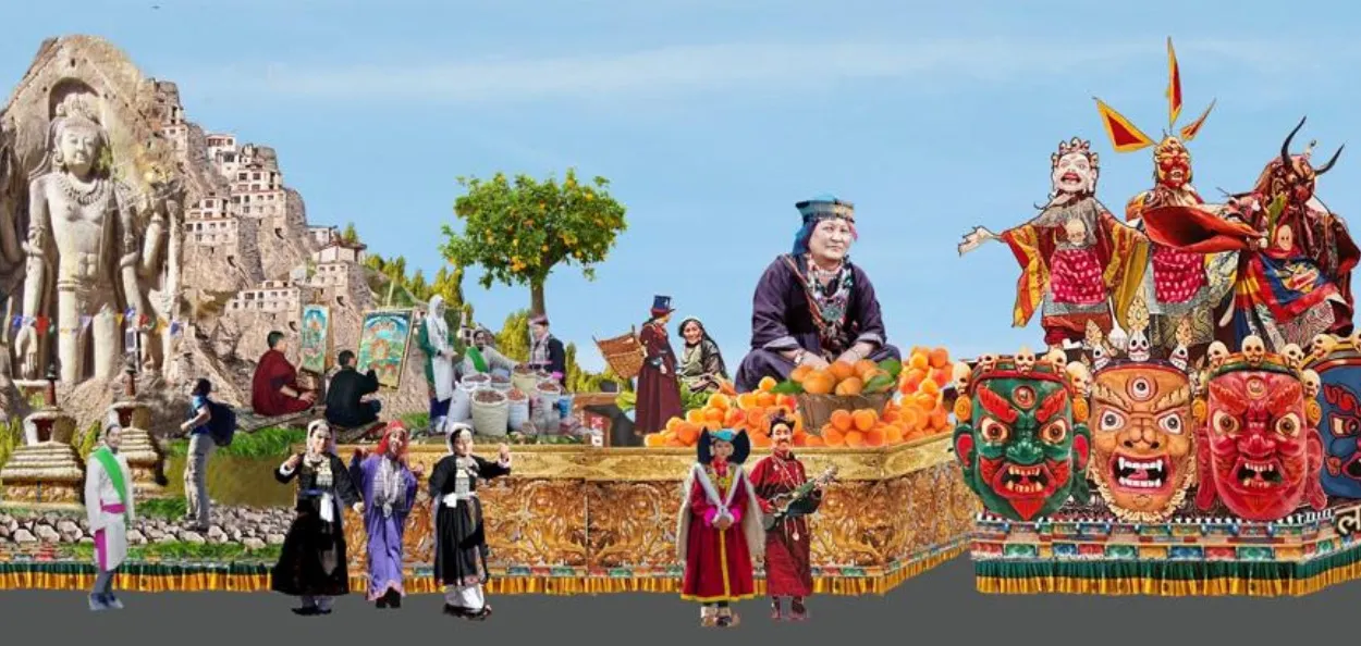 The Tableaux of Union Territory of Ladakh in the republic Day Parade