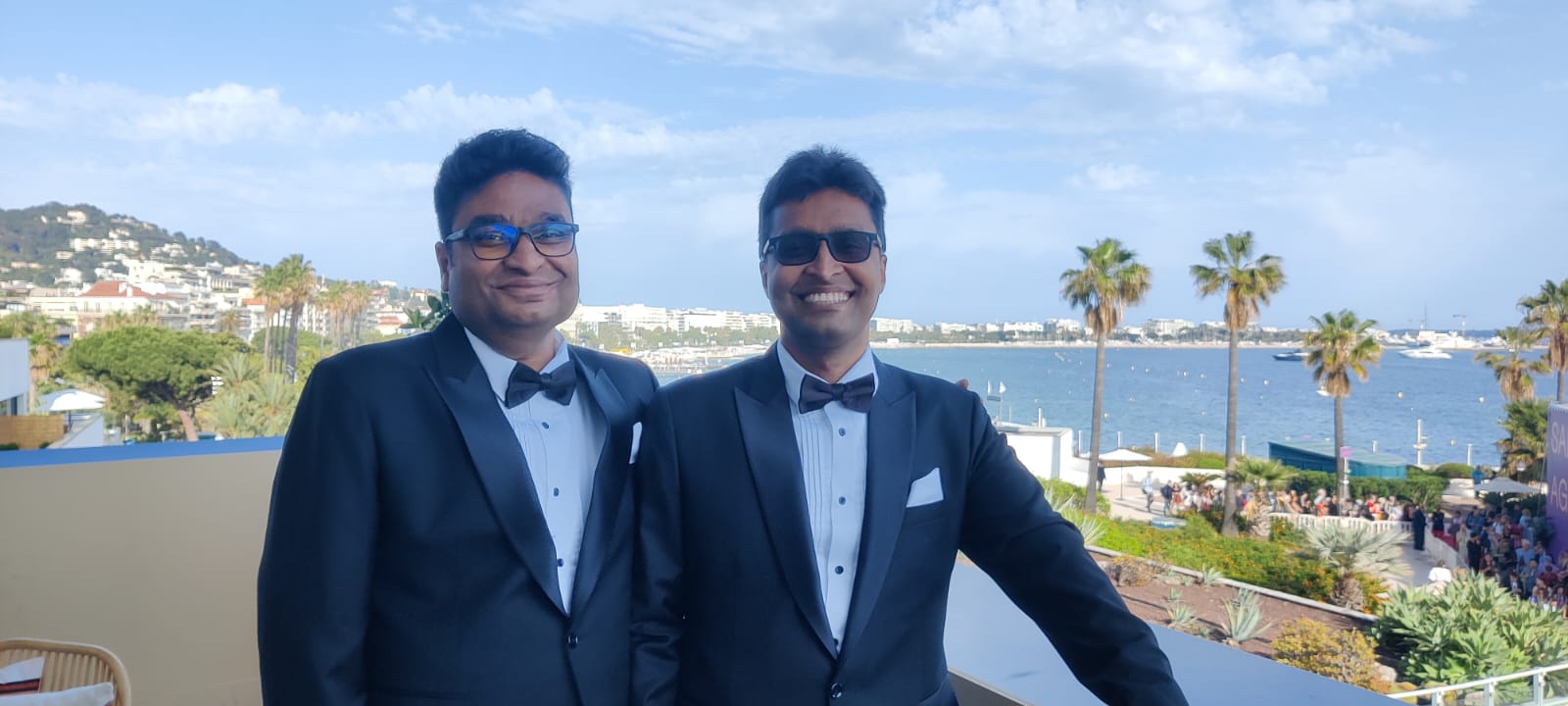 Nadeem and Saud in a Chandini Chowk tuxedo