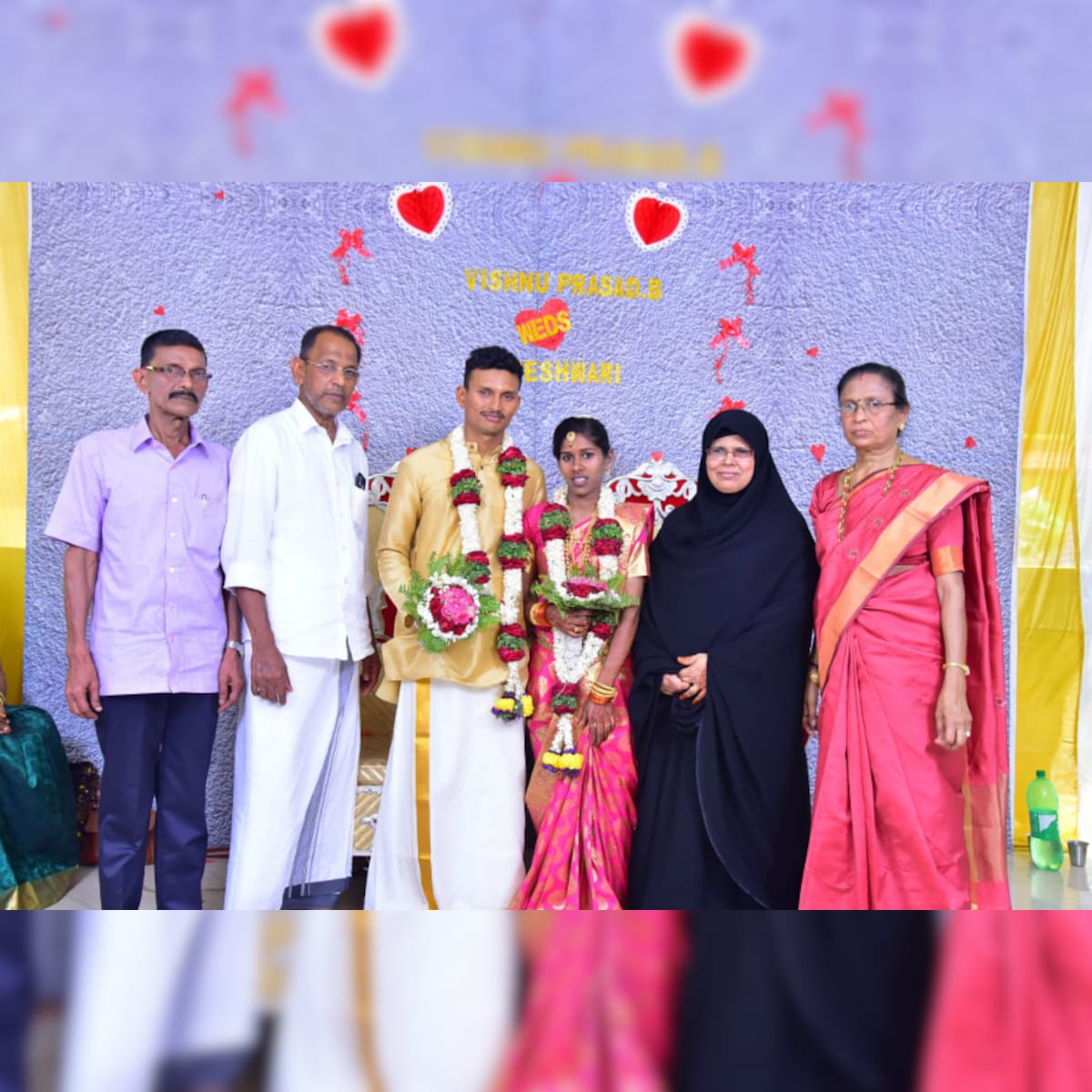 Keralas Abdulla and Khadeeja marry daughter Rajeshwari in temple
