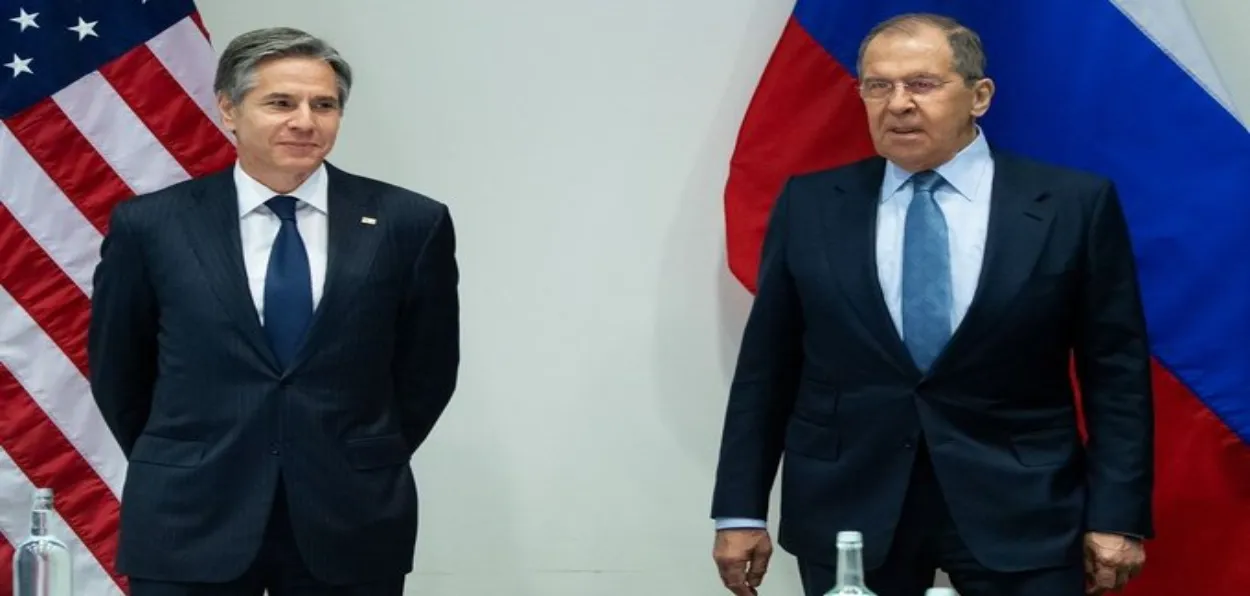 Russian Foreign Minister Sergey Lavrov and US Secretary Antony Blinken  Blinken