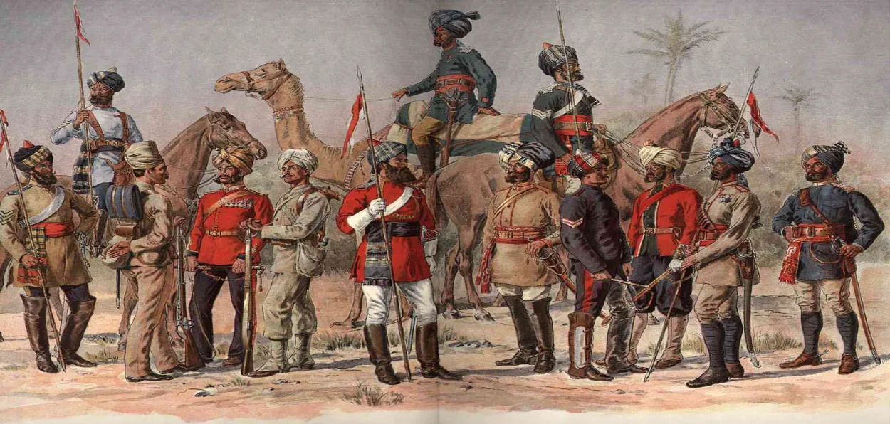 Images of British Army in India (Reprersentational picture)