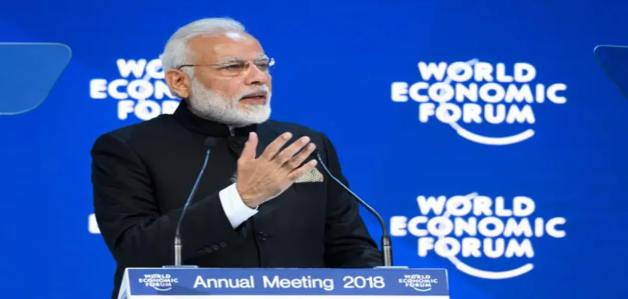 Prime Minister Narendra Modi at World Economic Forum (File)