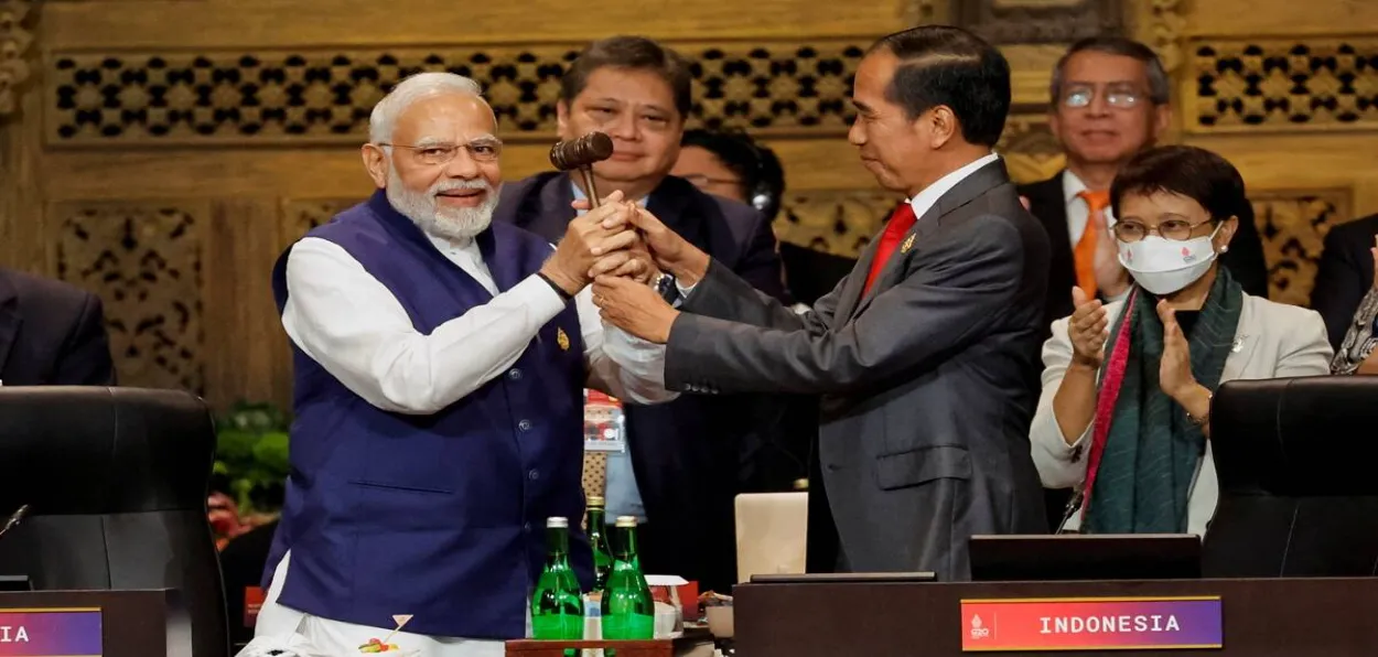 Prime Minister Narendra Modi taking over the Presidency of G-20 at Bali Forum (File)