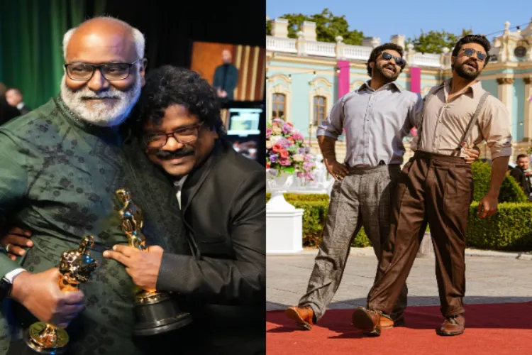 Rajamouli, a screengrab from the song Naatu Naatu 