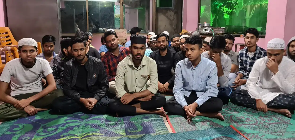 Inmates of the Burah Jume Masjid mosque, Guwahati