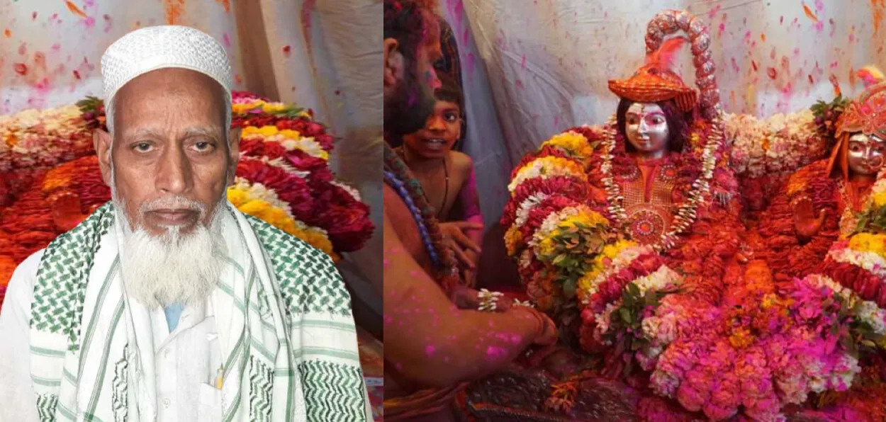 Hajji Ghiyasuddin Ahmed and Baba Vishwanath wearing Akbari pagri