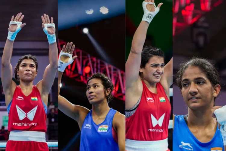 Nikhat Zareen, Lovlina, Saweety and Nitu Ganghas have conformed Medals for  India