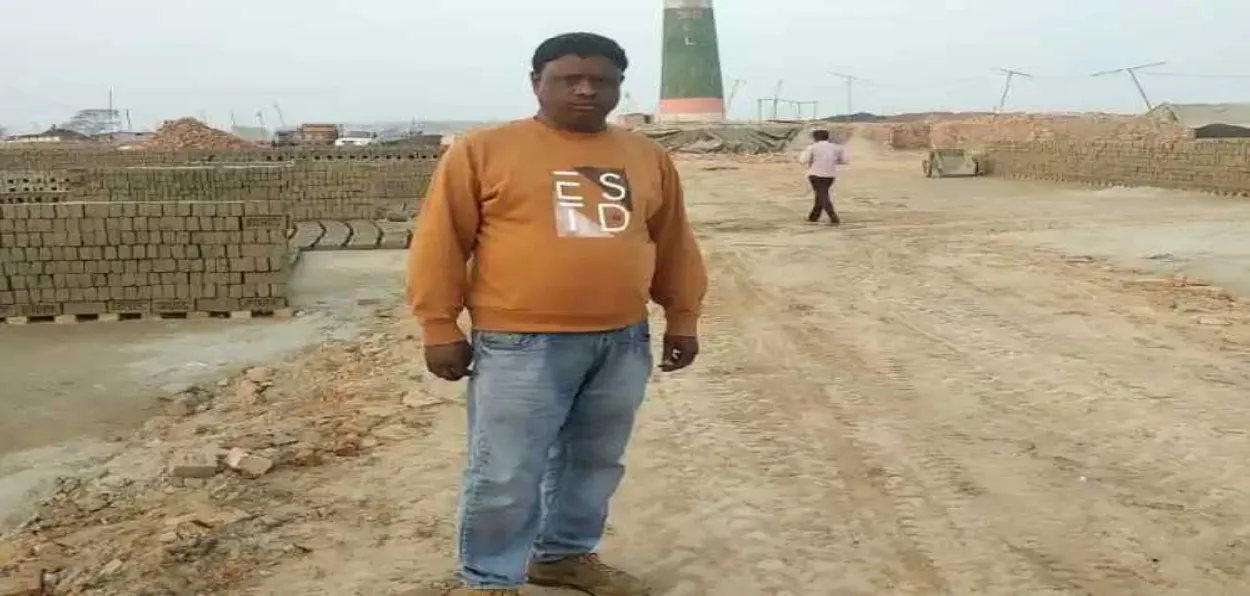 Moinul Haque at his brick kiln