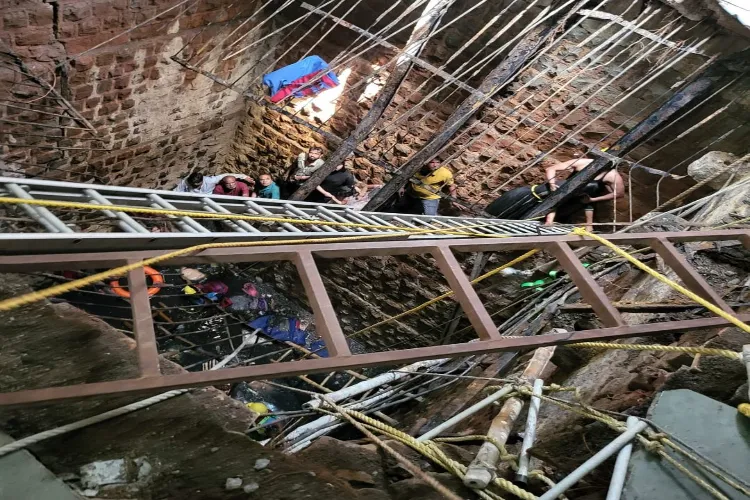 The scene at the Beleshwar Mahadev Jhulelal Temple in Indore