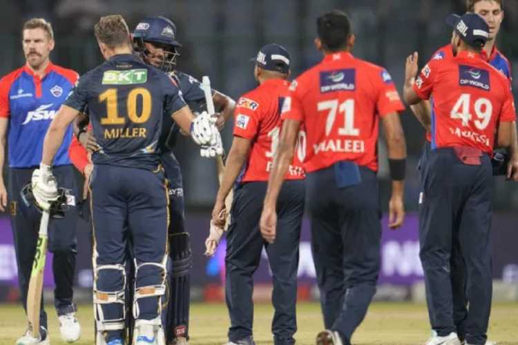 Gujarat Titans defeated DC in their IPL encounter on Tuesday 