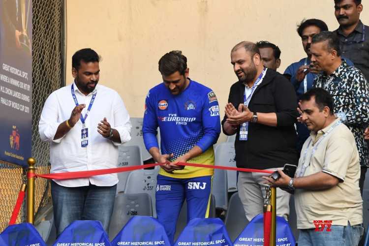 MS Dhoni inaugurated the memorial at the spot where the winning six landed in 2011 ODI WC