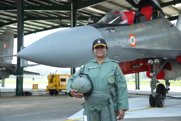 President Droupadi Murmu took a  historic sortie in a Sukhoi 30 MKI fighter aircraft at the Tezpur Air Force Station