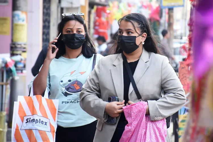 Women wearing masks (File)