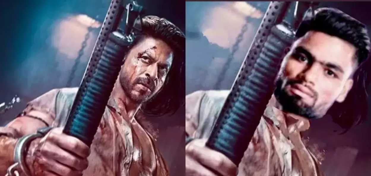 SRK shared a poster of Pathan with Rinku Singh's face 