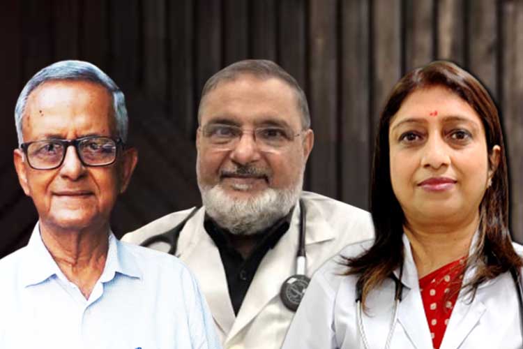 Dr P.K. Mukherjee, Dr Mohsin Wali and Dr Ruchira Gupta