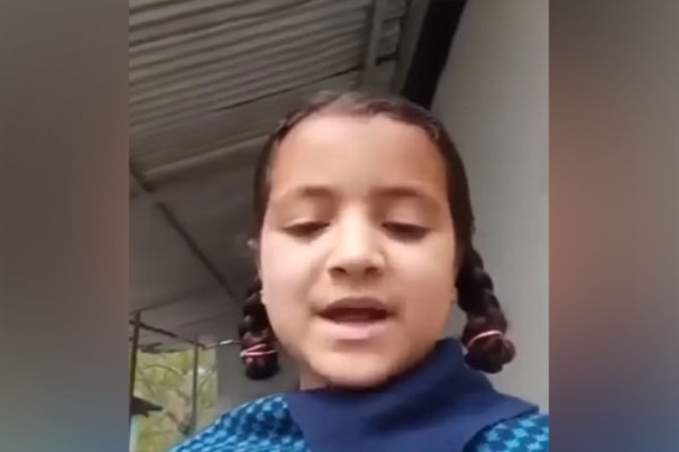 Screengrab from the video of little girl of Kathua