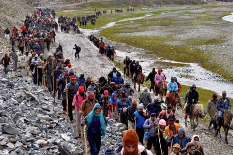 File image of Amarnath Yatris