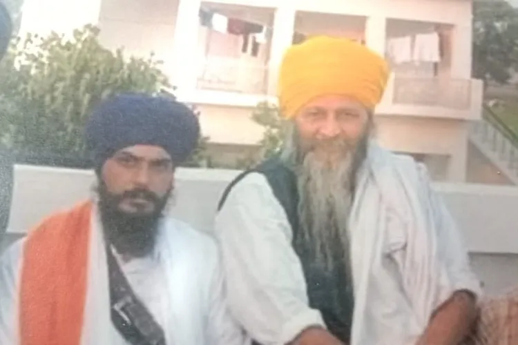 Fugitive Khalistan leader Amritpal Singh with his close aide Joga Singh 