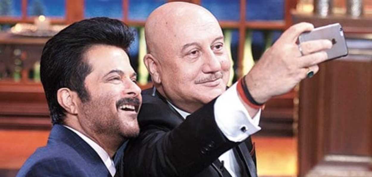 Anil Kapoor with Anupam Kher