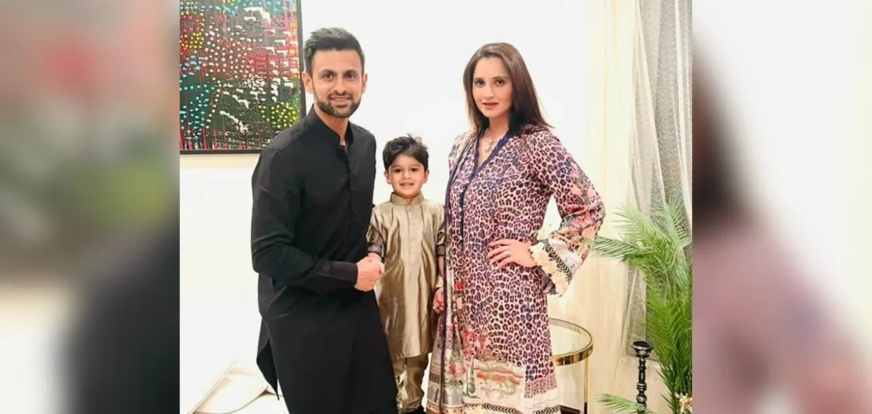 Shoaib Malik with Sania Mirza