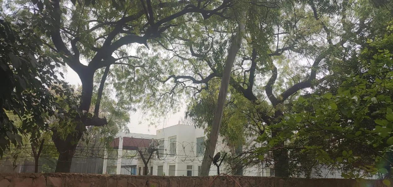 The bungalow at allegedly usurped land