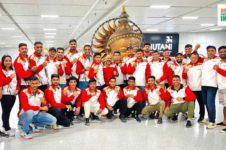 Indian contingent for the World Boxing Champioships