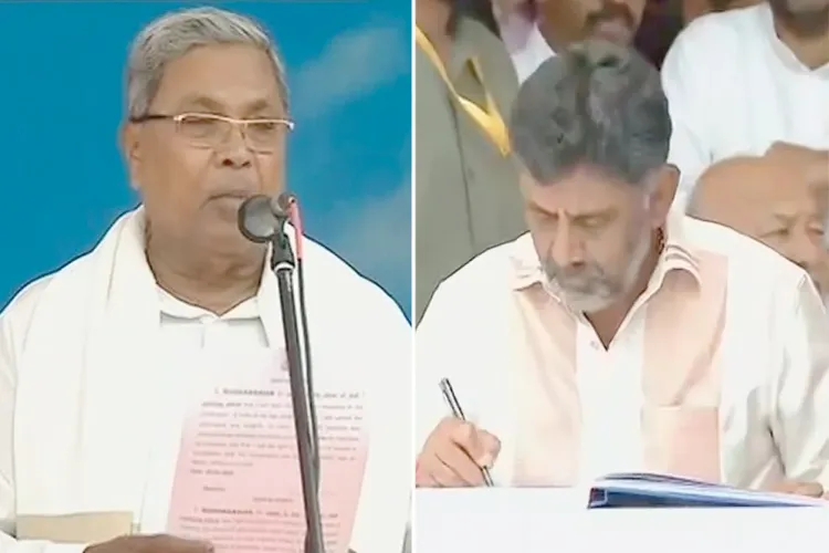 Congress veteran Siddaramaiah takes oath as Karnataka CM, D.K. Shivakumar as Deputy CM