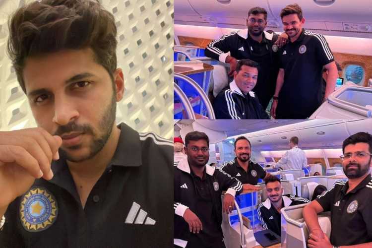 First batch of cricketers and support staff left for the WTC final on Monday night