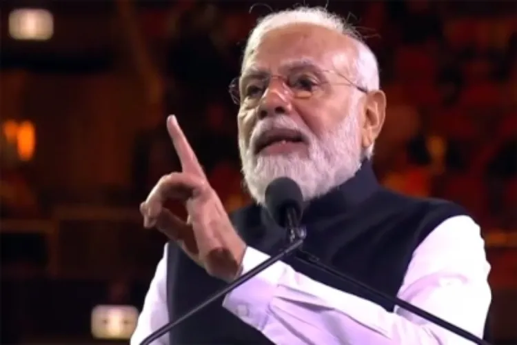 Prime Minister Narendra Modi at a community programme in Sydney on Tuesday