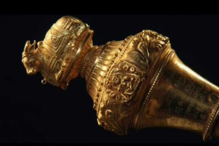 The historic 'Sengol' which will be placed in the new Parliament building