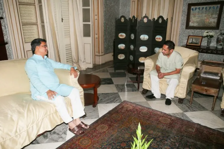 Tripura Chief Minister Manik Saha meets Pradyot Bikram Manikya Deb Barma