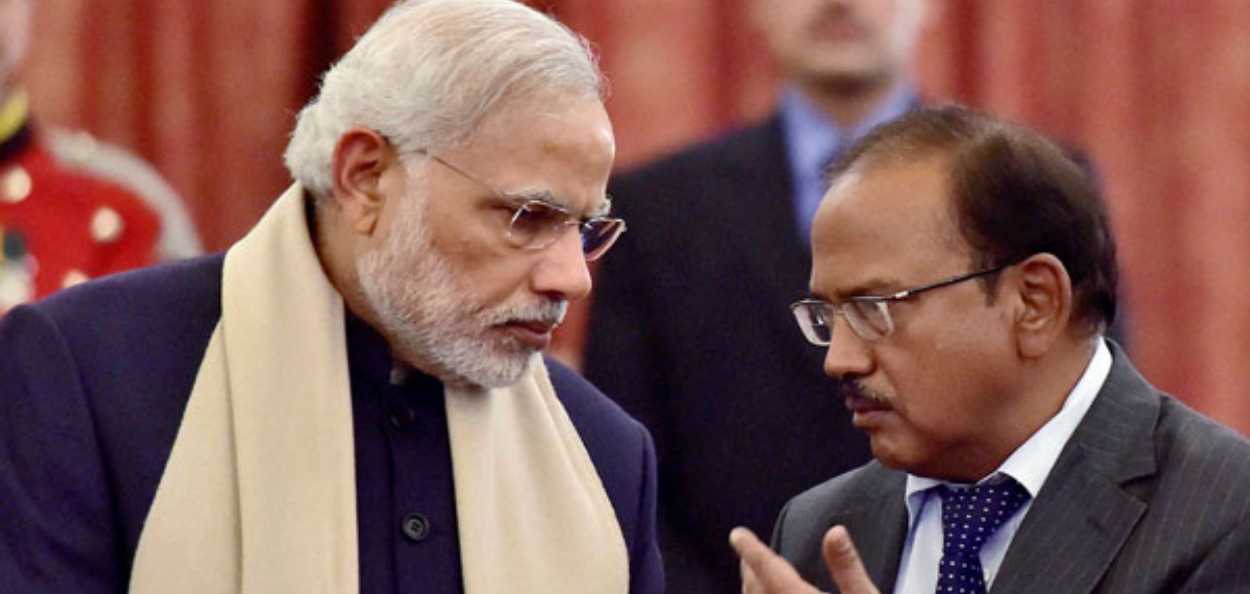 PM Narendra Modi with NSA Ajit Doval