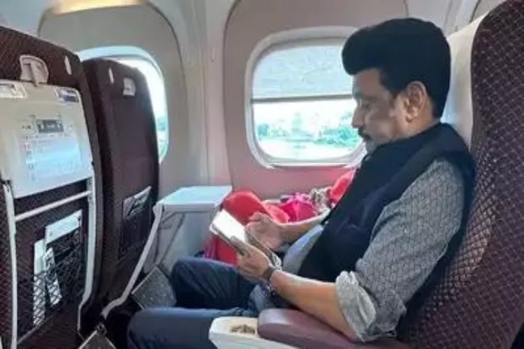 Tamil Nadu Chief Minister takes a ride on a bullet train in Japan