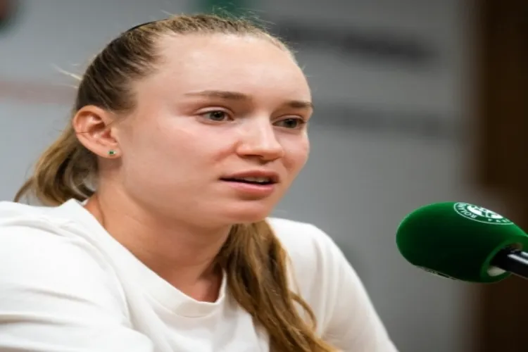  Wimbledon champion and World No.4 Elena Rybakina