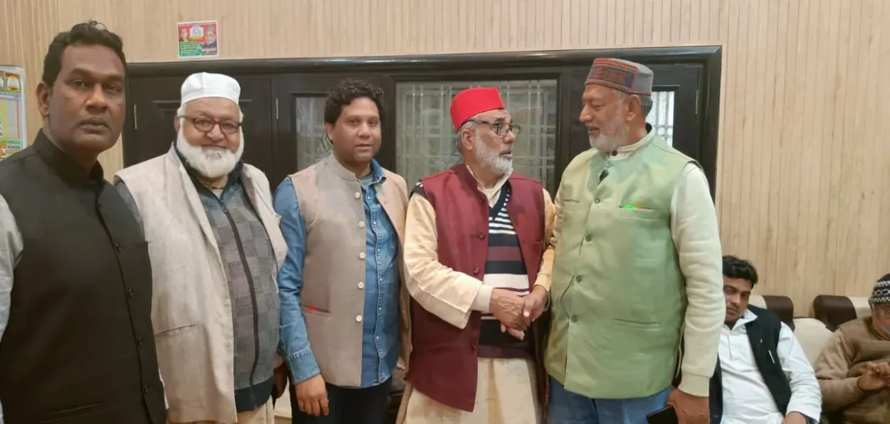 Senior leaders of the All India Pasmanda Muslim Mahaz