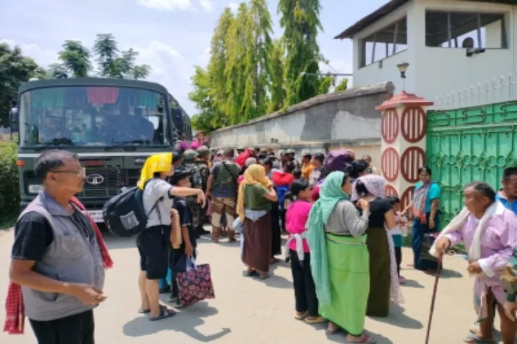 A street scene in Manipur