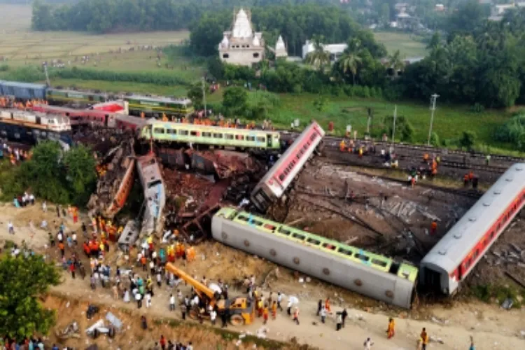 Odisha train accident spot
