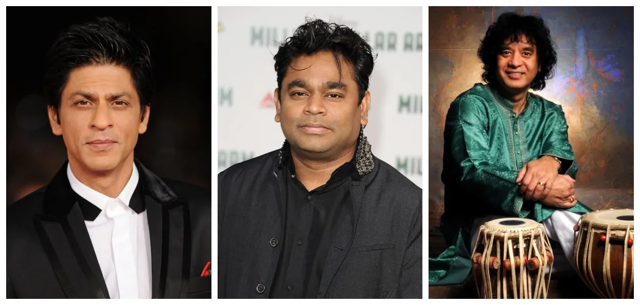 Shah Rukh Khan, A R Rahman and Zakir Hussain