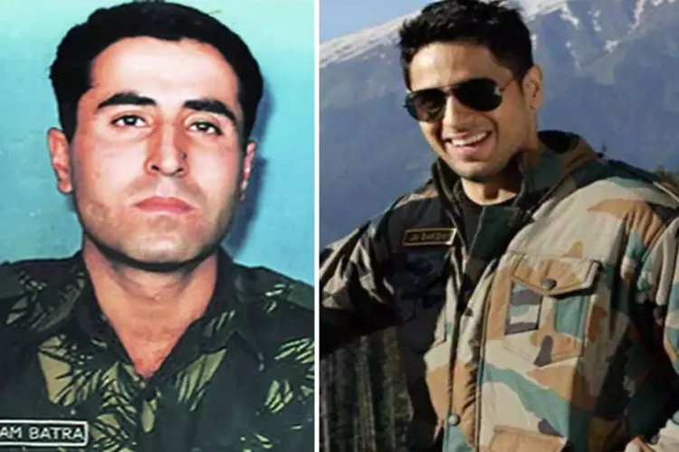 Late Captain Vikram Batra and Actor Sidharth Malhotra 