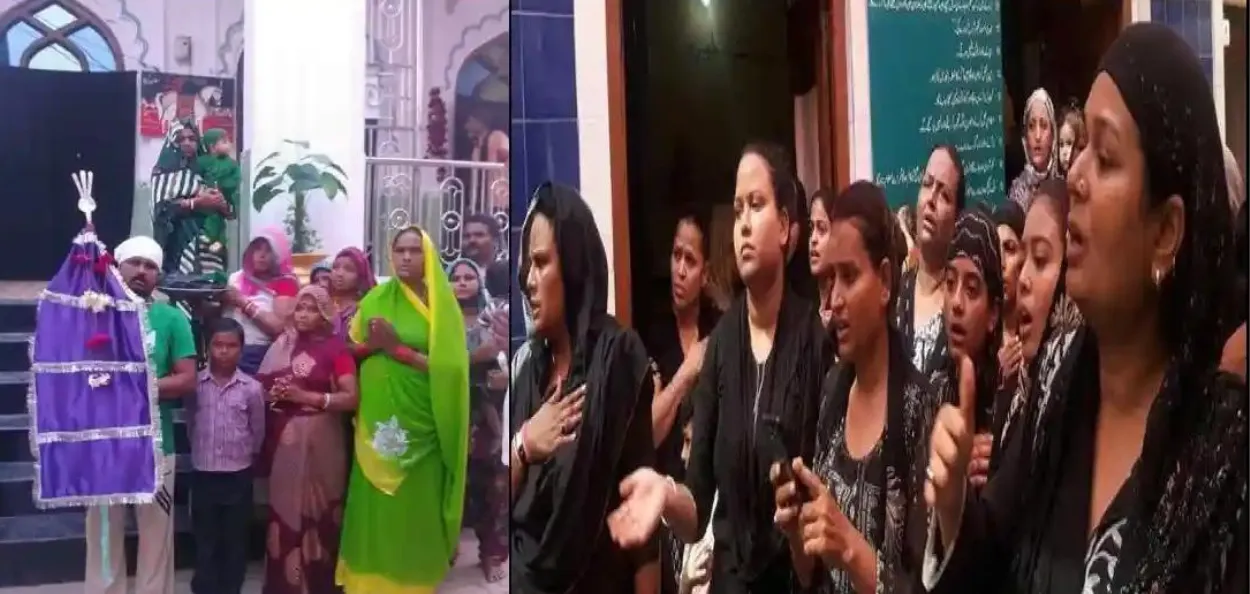 Hussaini Brahmin, Women during the Karbala procession 